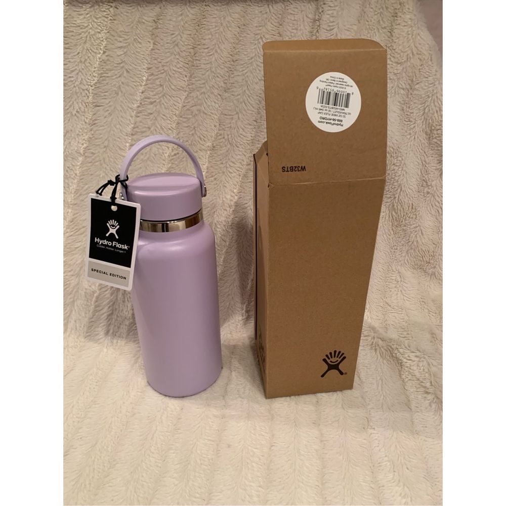 NWT HYDRO FLASK 32-Ounce Wide Mouth Water Bottle in LIMITED EDITION ULTRAVIOLET - Picture 2 of 3
